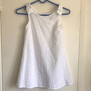 Girls white sun dress-